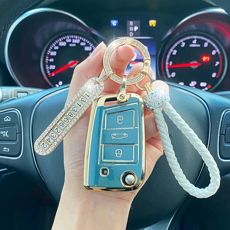 Cover Chiave/telecomando per Volkswagen Polo Golf Skoda 10 Cover Chiave/telecomando per Volkswagen Polo Golf Skoda - S2a05c956dbcb497888f9b0309857917au