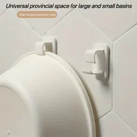 ตะขออ่างล้างหน้า2ชิ้น, อเนกประสงค์, ที่จัดระเบียบบ้านแขวนผนัง, ที่ยึดกาว 1