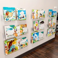 Organizer Picture Book Display Cabinet Bookshelf Children's Wall Behind the Door Reading Magazine Storage Wall Hanging Bookshelf 2
