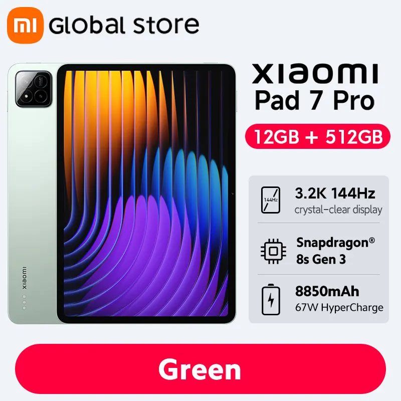 新型グローバル版 Xiaomi Pad 7 Pro Snapdragon 8s Gen 3 CPU 11.2
