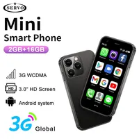 SERVO Mini Smart Phone Pure Android System 3.0'' Display WCDMA Dual SIM Card WiFi Hotspot GPS 2GB /16GB Pocket Smartphone Type-C 1