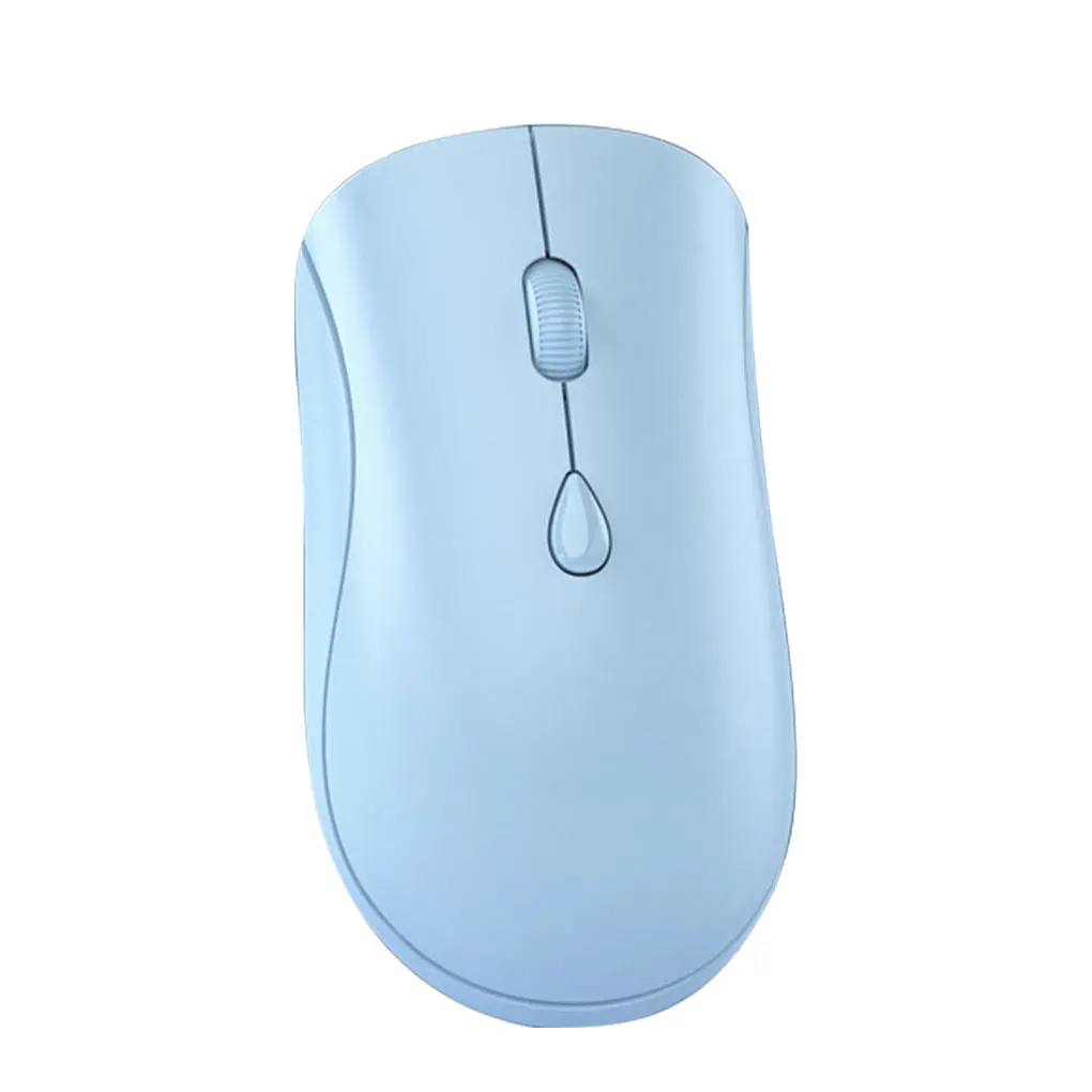 

1/2/3/5 Wireless Mouse Simple Style USB Rechargeable Silence Mouses Anti-skid Connection Mice for PC Notebook Charge 2.4G Blue