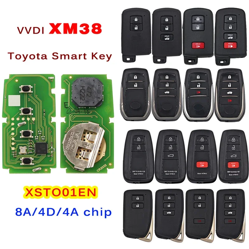  도요타 렉서스용 Xhorse 스마트 키, XSTO01EN 근접 원격 키, 8A 4D 4A 칩, VVDI XM 키 XSTO00EN 업데이트 버전 