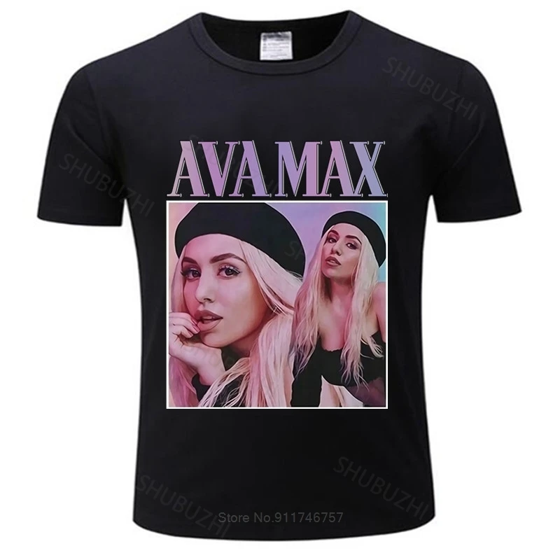 

new fashion t-shirt men crew neck tees Ava Max Vintage Style Fashion Casual Wear Unisex T-Shirt male cotton tee-shirt
