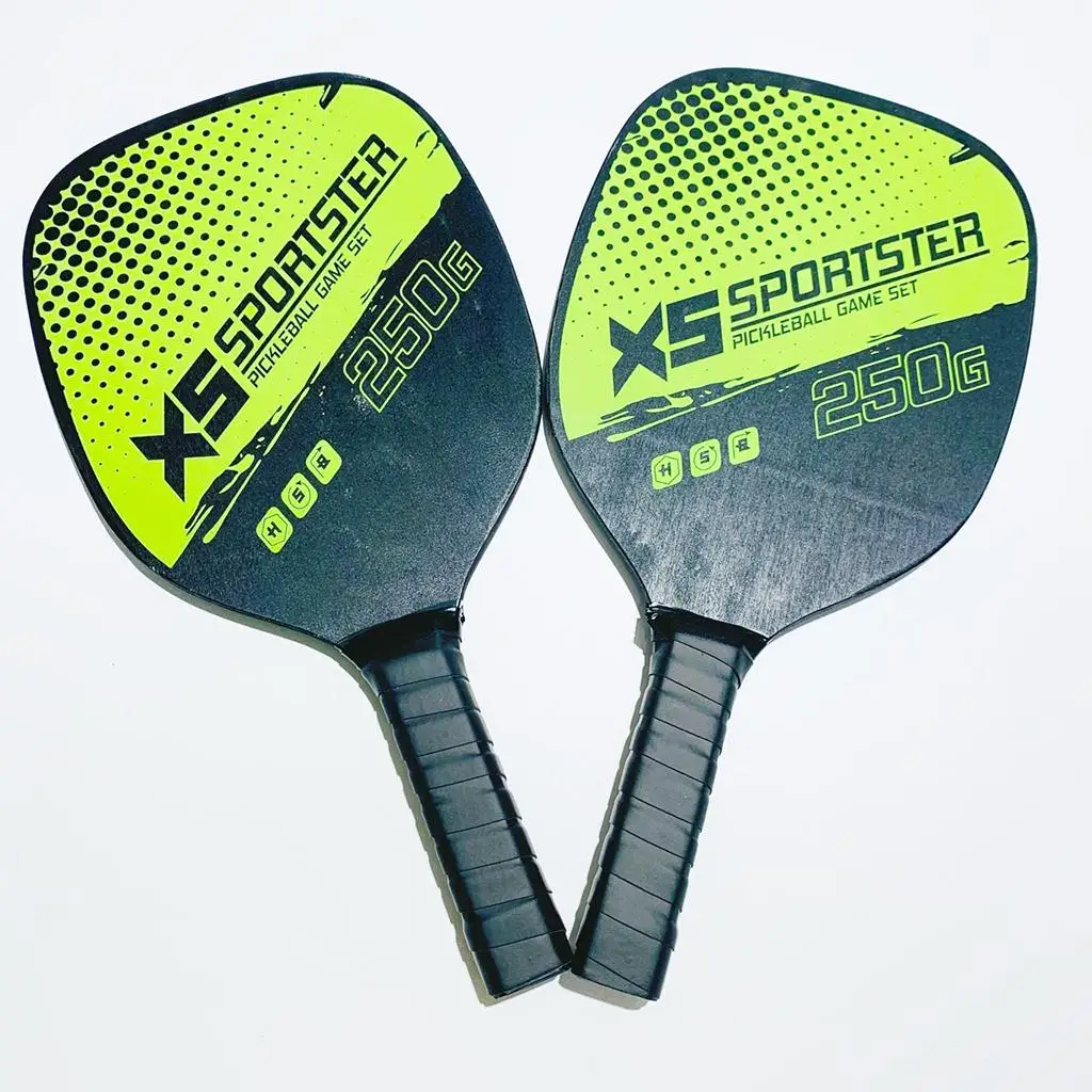 Pickleballs Rackets Pickleball Paddles Set of 2 Rackets & 4 Balls Carbon Fiber Surface Racquet Paddle Outdoor Sports