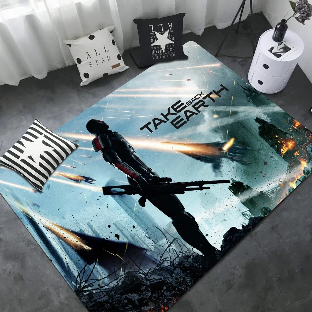 N7 Mass Effect Door Mat Anti-slip Modern Living Room Balcony Printed Bedside Mats
