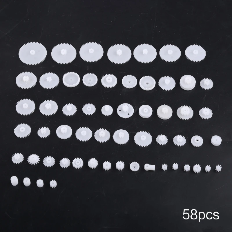 58 styles Toothed Wheels WSFS Gears Plastic All Module 0.5 Robot Parts DIY For Sale motor gear,transmission gear,electric bike gear