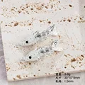 Bright silver [30 * 10mm] one piece