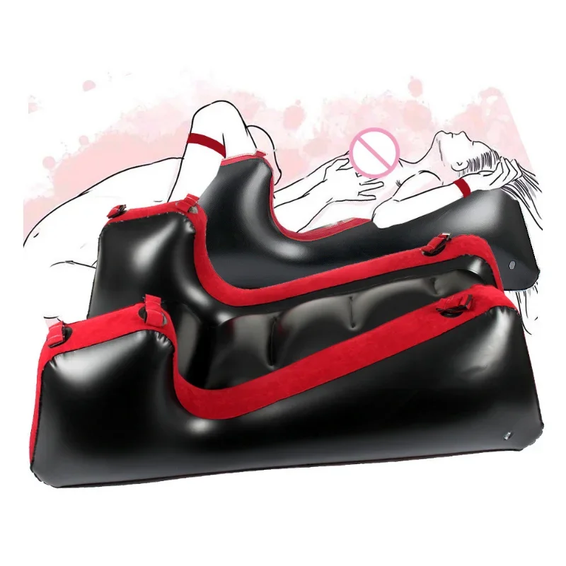 Inflatable Sex Sofa BDSM Bondage Legs Tied Open Spreading Restraints Chair Couples Sextoys Deeper Position Aid Erotic Furnitures