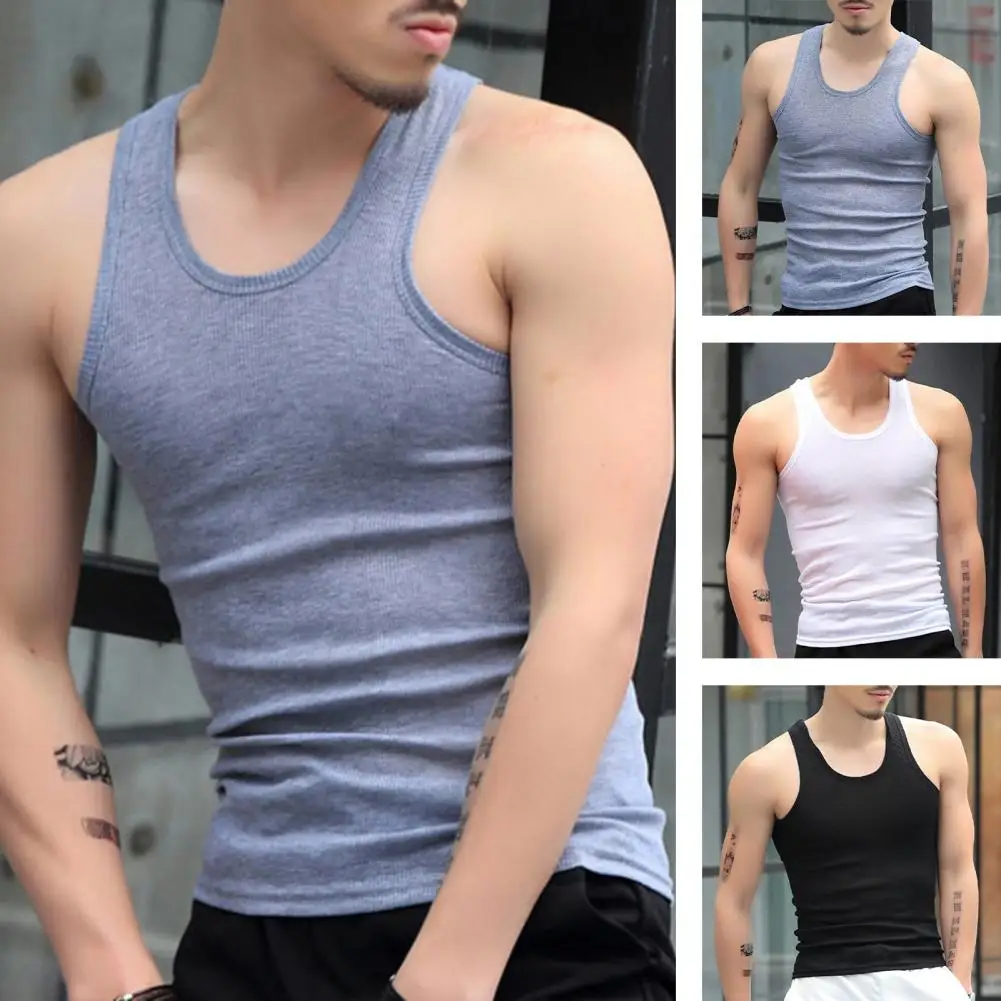 

2 Pcs Men's Underwear Cotton Tank Top Men High Quality Bodybuilding Singlet Sleeveless Slim Fit Vest Men Tank Tops