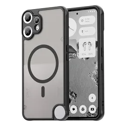 Sleek Frosted Translucent Magnetic Phone Case with Airbag Protection - Nothing CMF Phone 2 Pro (Black)