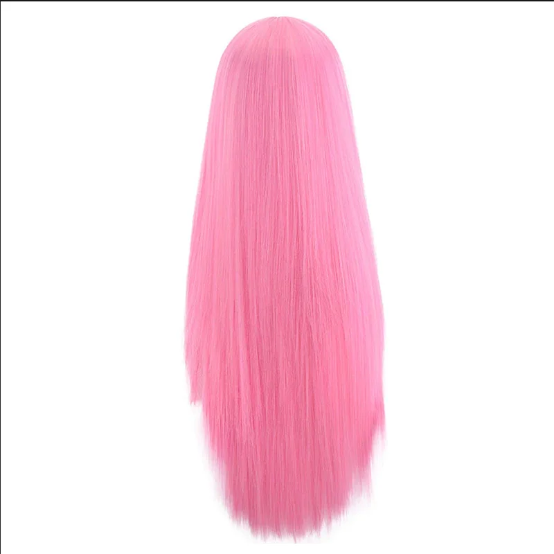 Pink long straight 60 cm Cosplay Wig for One Piece Jewelry Bonney