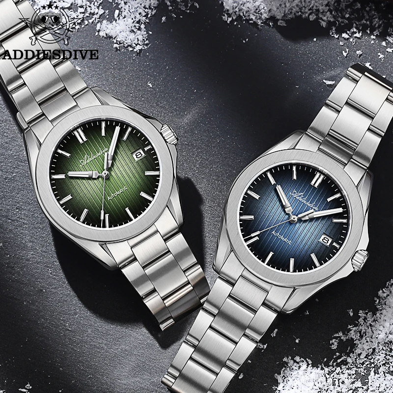 ADDIESDIVE Fashion Watches Top Brand Diver Watch 20ATM Waterproof