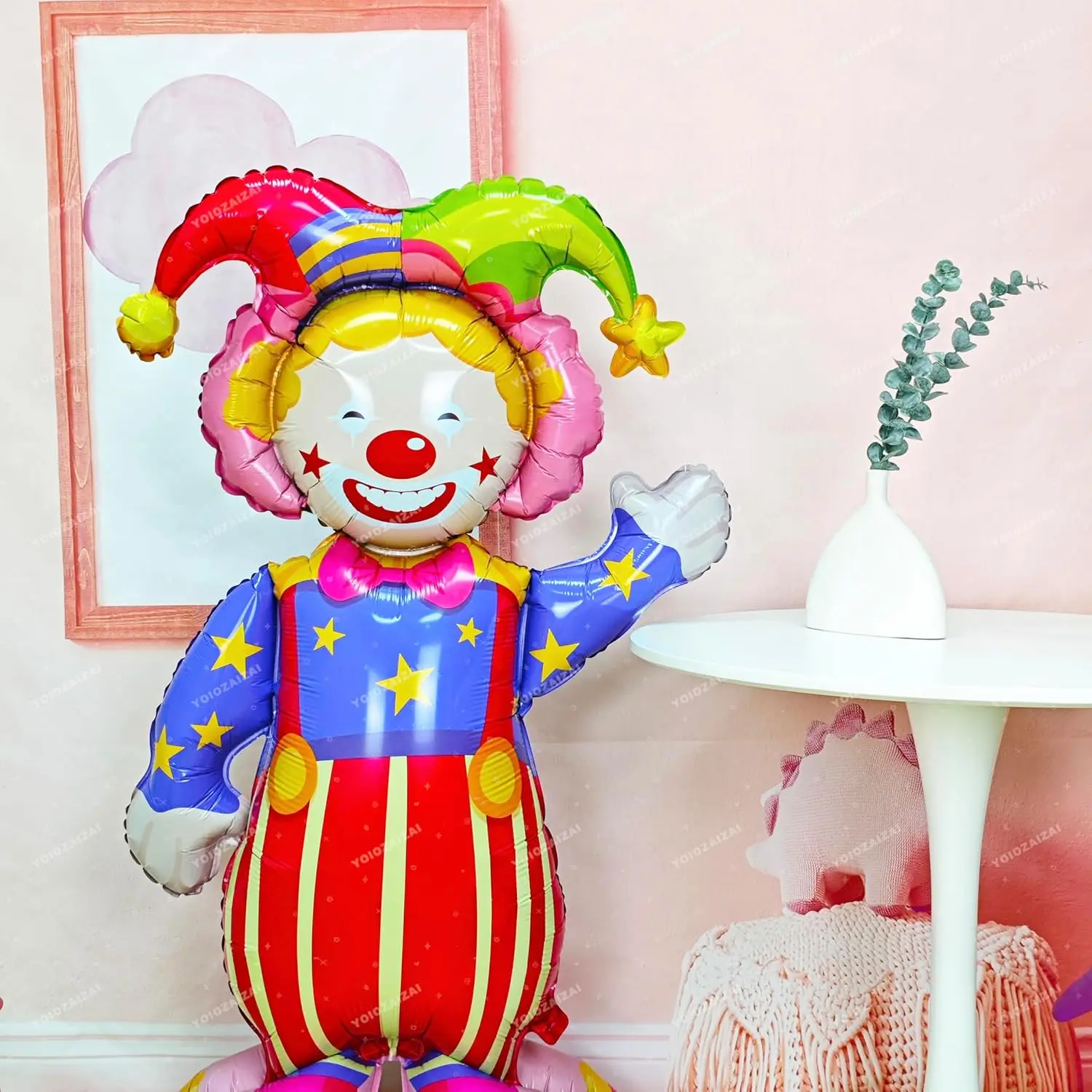 Karneval Party Dekoration Zirkus Thema Clown Stehenden Ballon Zirkus Tier Folie Ballon Kinder Geburtstag Party Karneval Dekoration – Detail 8