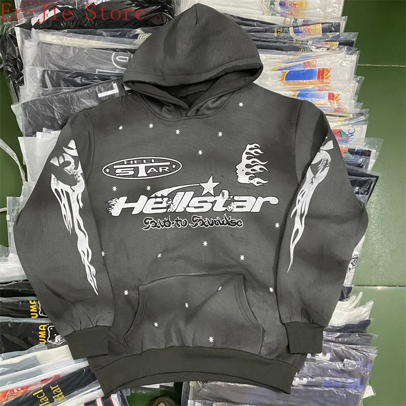 

2023SS Autumn/Winter Fleece Thick Men's and Women's Hellstar Sweatshirt Hoodie