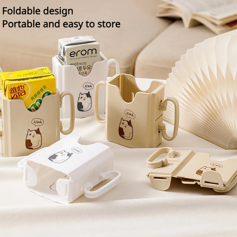 Food Pouch Holder Squeeze Proof Flipping Universal Multipurpose Design Prevent Messes Support Self-Feeding