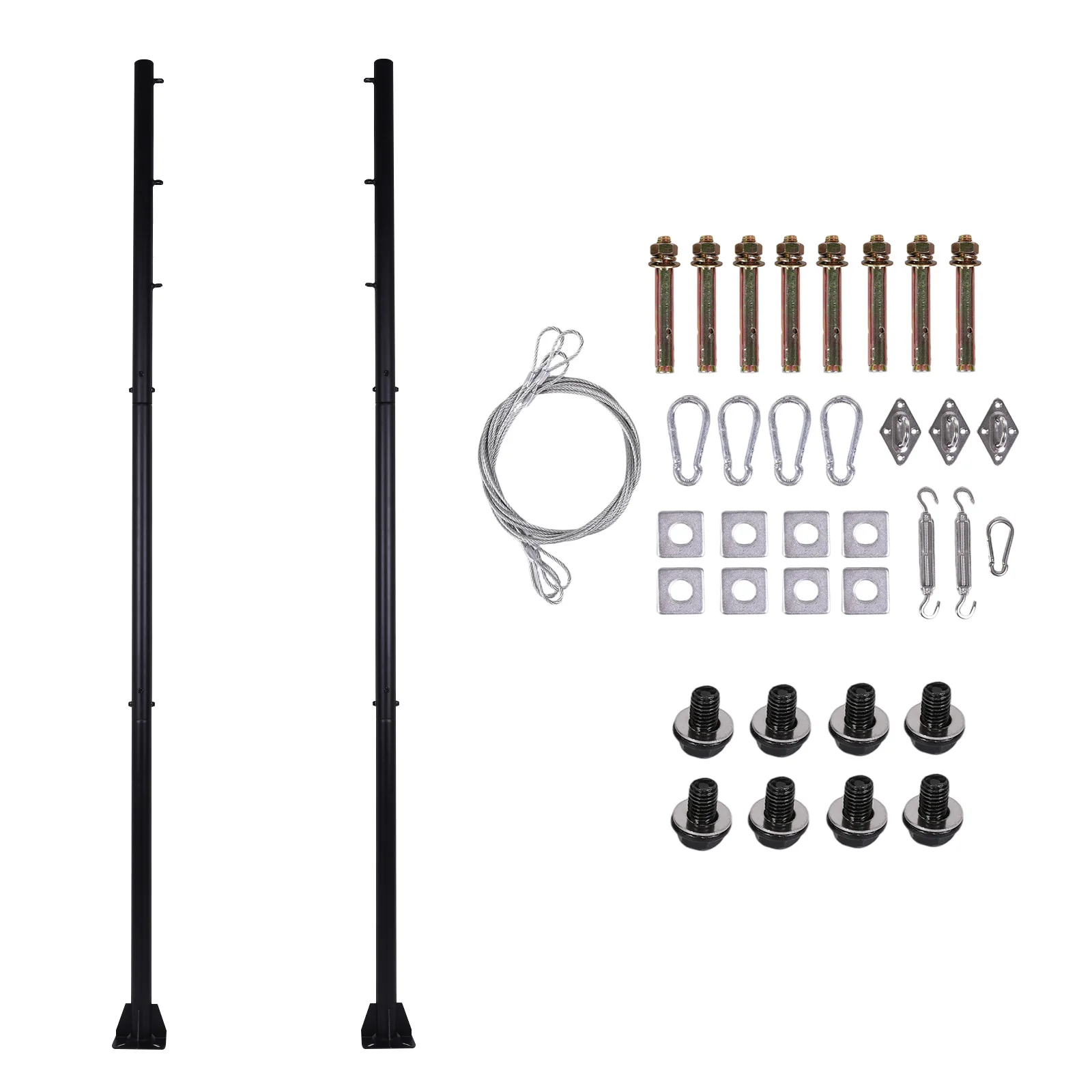 Metal Outdoor Sun Shade Poles for Patio Garden