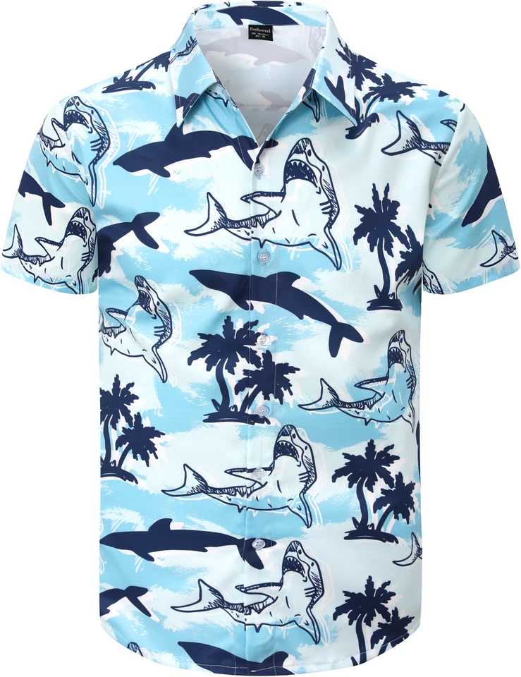 トップス Shark Aloha Shirt DAN Shark Aloha Shirt – DAN