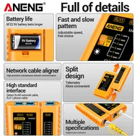 Professional Network Analyzer Tester M469D Cable lan RJ45 RJ11 RJ12 CAT5 UTP LAN Cable Tester Networking Tool Network Repair Too 5