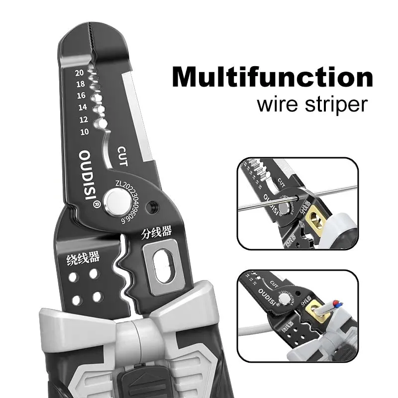 Wire stripper multifunction hand tool for electrical repair