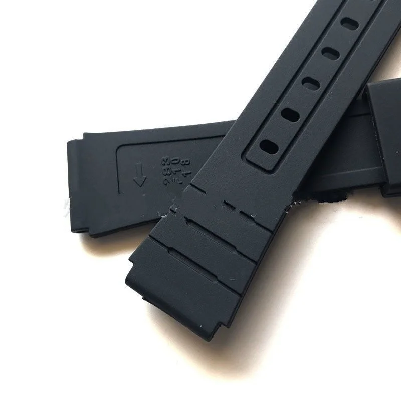 16mm 18mm 20mm Uhrenarmband für F-91W Schwarzes Harz-Uhrenarmband W800H F91W F84 F105/108 A158/168 AE1200/1300 Armband – Detail 5