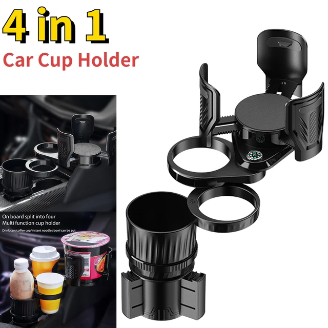 4 In 1 Fahrzeug-montiert Slip-proof Tasse Halter 360 Grad Rotierenden  Wasser Auto Cup Halter