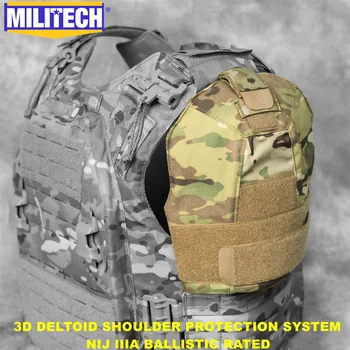 MILITECH-NIJ Level 3A 0108.01 3D Shoulder Ballistic Protection System Contoured Deltoid Armor Fits AVS JPC 2.0 CPC LVS Vest 1