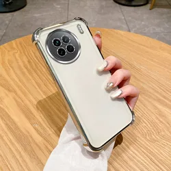 Enhanced Shockproof Silicone Phone Case with Plated Edges and Reinforced Corners for Vivo iQOO 13 (4jfs silver)