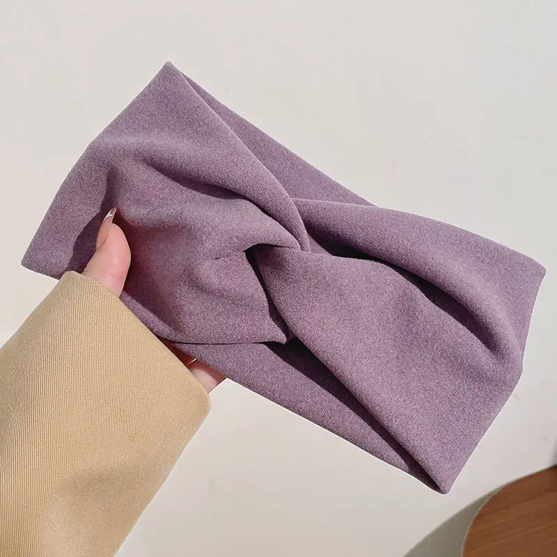 Chic Autumn Winter Wide Edge Turban Headband