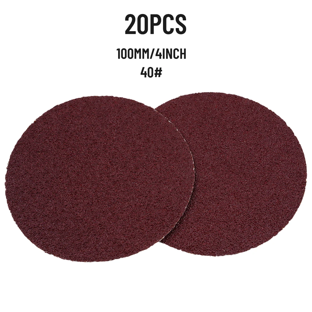 

20pcs Round Sandpaper Special Round Polished Sandpaper Disk 4inch/100mm For Polishing Deburring Tool Parts 40-2000Grit