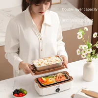 1L 220V Electric Heating Box Rice Cooker Lunch Heating Cooker Box Thermal Insulation Self Heating Cooking 2
