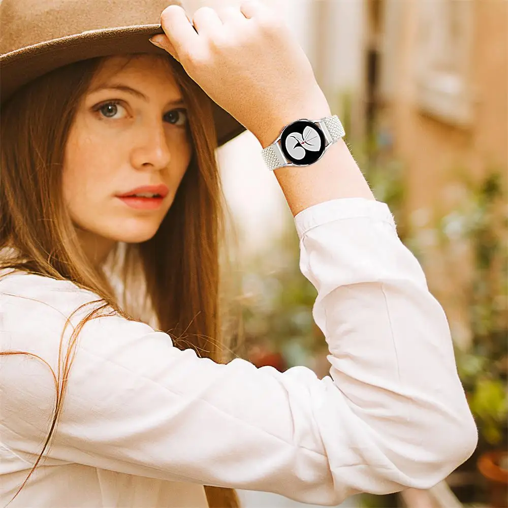 Braided Solo Loop Elastic Smartwatch Bracelet Band