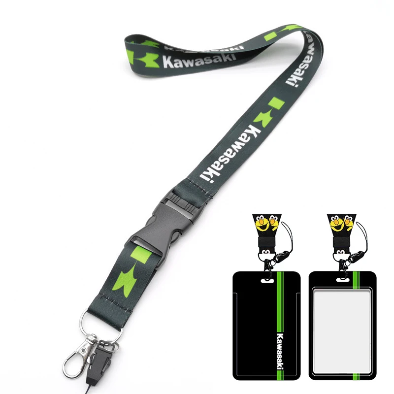 Document hanging strap Kawasaki document set work card set hanging neck strap card bag