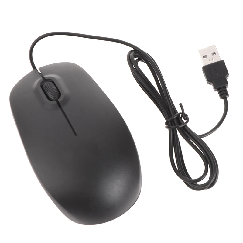델 MS111USB 유선 마우스, 노트북 데스크탑 사무실 컴퓨터 마우스, PC 노트북용 USB 유선 마우스, 사무실 액세서리, 1 개