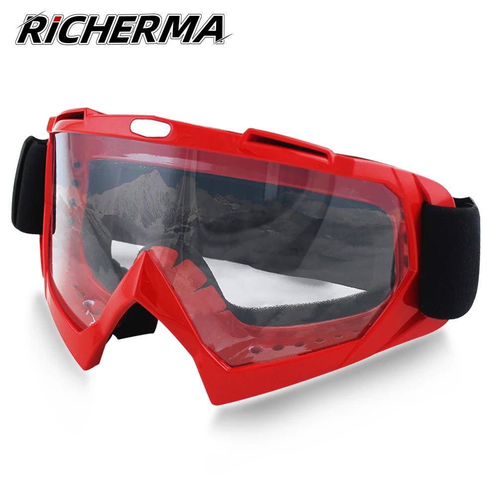 

Зимние ветрозащитные очки для мотокросса, прозрачные линзы, защитные очки для езды на велосипеде, мотоцикле, лыжах, сноуборде, солнцезащитные очки