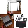 Tri-Fold Makeup Mirror with LED Light Portable Travel Compact Pocket Mirrors Travel Fold Cosmetic Mirror 4
