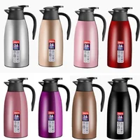 Thermos en acier inoxydable 304, 2L, double d'extraction sous vide, pichet thermique, pichet à café, thé, lait, garde au chaud pendant 24 heures, maison et bureau 2
