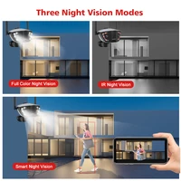 Camhipro-Caméra de permission Extérieure Wifi 4G, POE, Objectif Touriste, 180 °, Ultra Grand Angle, Vision Nocturne, Matériel de Sécurité 4