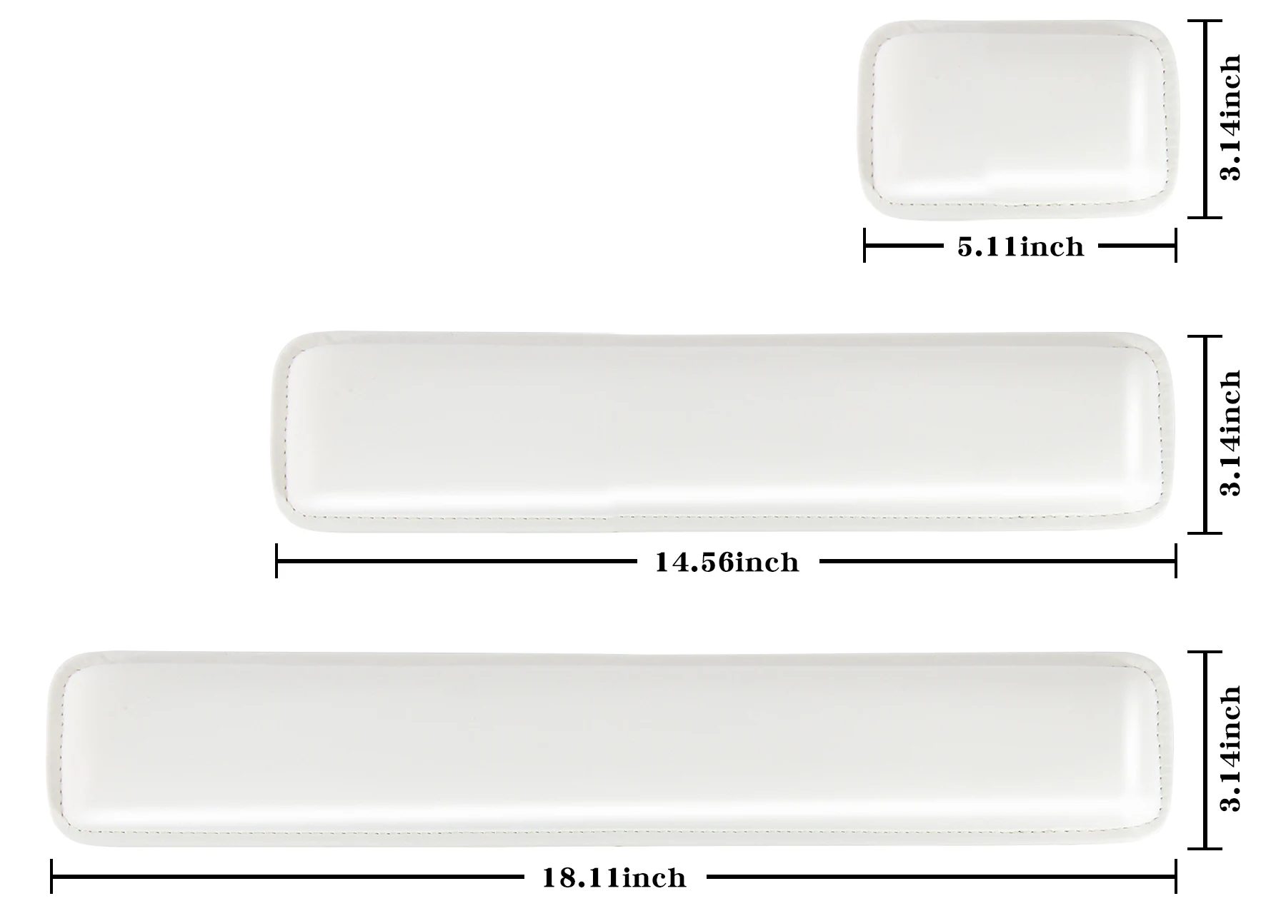 Ergonomic PU Leather Wrist Support & Mouse Mat Set