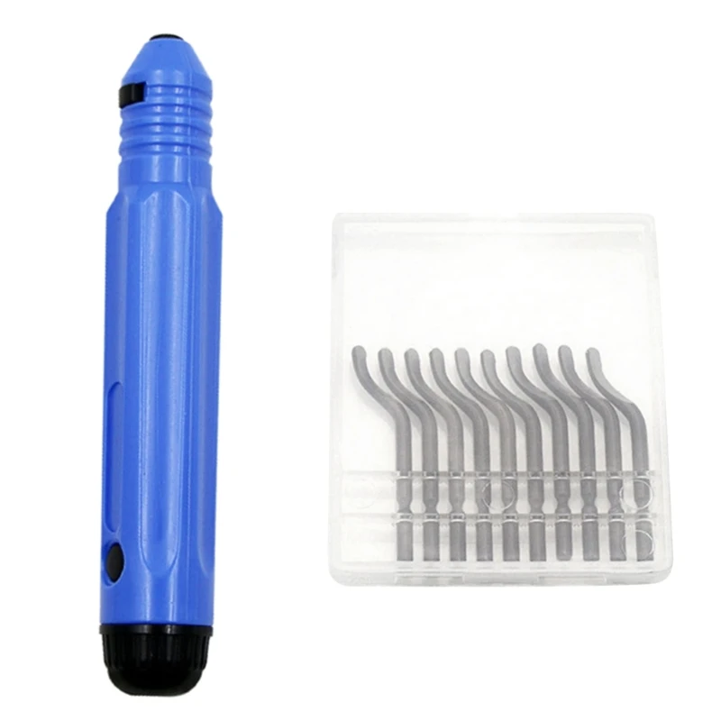 E0BF Convenient Trimmer Portable Reamer Tool Burr Remover 360Degree Rotary Deburr Burr Remove for Metal