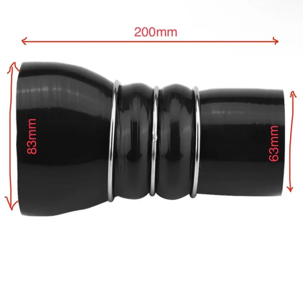 

Id63mm/83mm 200mm шланг из силиконовой стали