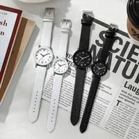 1/2PCS Fashion Couple's Watches Leather Strap Wristwatch Men Women Casual Arabic Dial Quartz Watches (Without Box) - Image 5