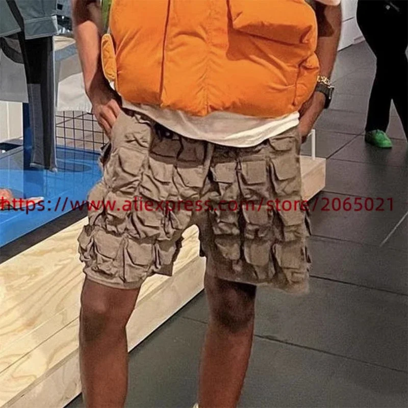Flaneur 58 Pocket Cargo Work Shorts Men Women Ultra Multi Pocket Functional Drawstring Breeches 6