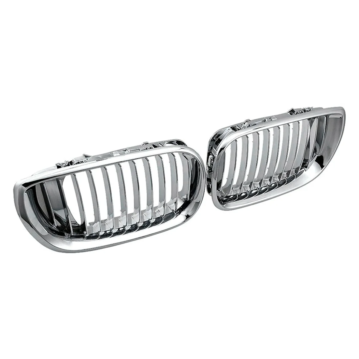 Automobile Forward Air Grille Chrome Ghost Mask Suitable For BMW E46 4-Door 2002-2005 51137030545 51137030546