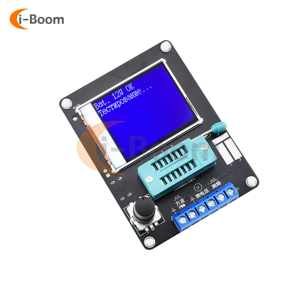 DC5V GM328A Transistor Tester Resistance Inductance Capacitance Meter ESR Meter Transistor Testing LCD Display 4