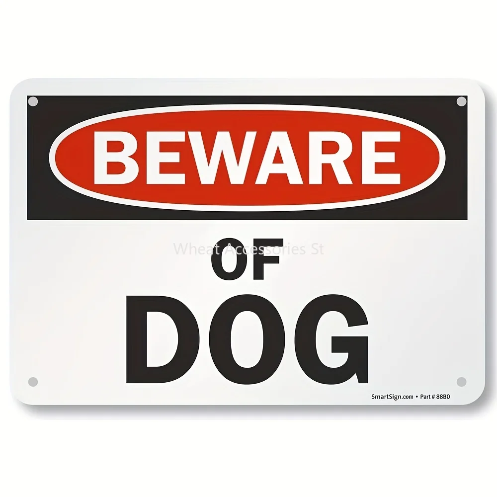 

Metal Tin Sign Beware Of Dog Sign Private Property Beware Of Dogs, Property Protected By Video Surveillance Metal Sign 8x12 In