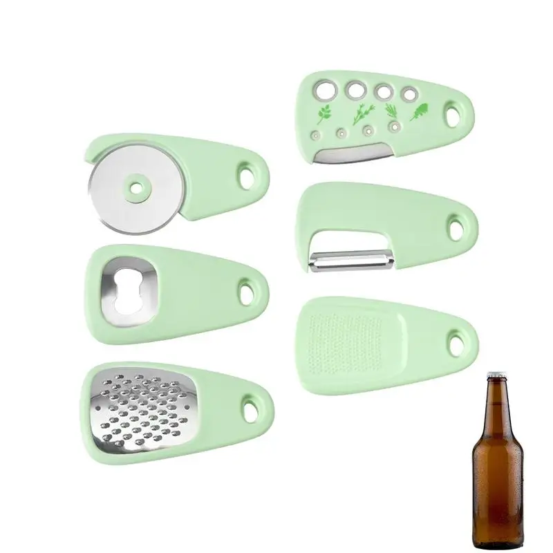 

Cooking Utensil Set 6 In 1 Kitchen Gadgets Cookware Cutter Bottle Opener Grater Grinder And More Home Cooking Baking Tools