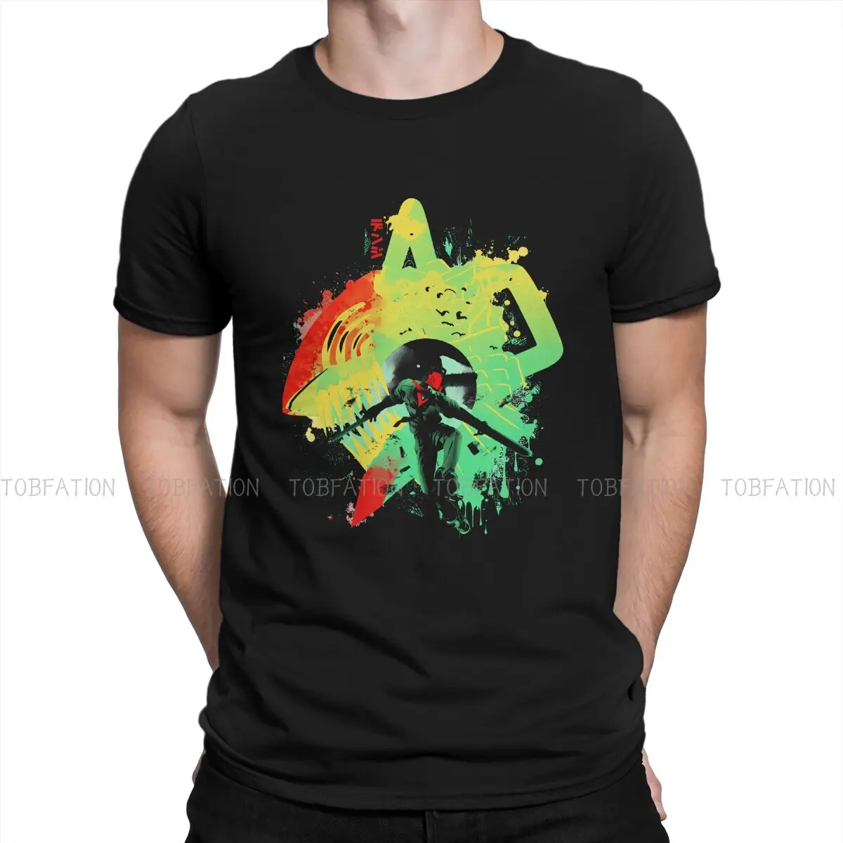 

Chainsaw Rage Classic Round Collar TShirt Chainsaw Man Fabric Basic T Shirt Men