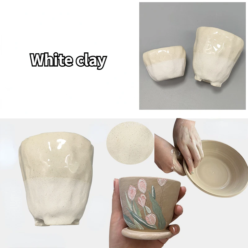 Ceramic Materials Jingdezhen High Temperature Clay Coarse Pottery White Clay  Medium Temperature Electric Kiln Hand Frosted Clay - AliExpress