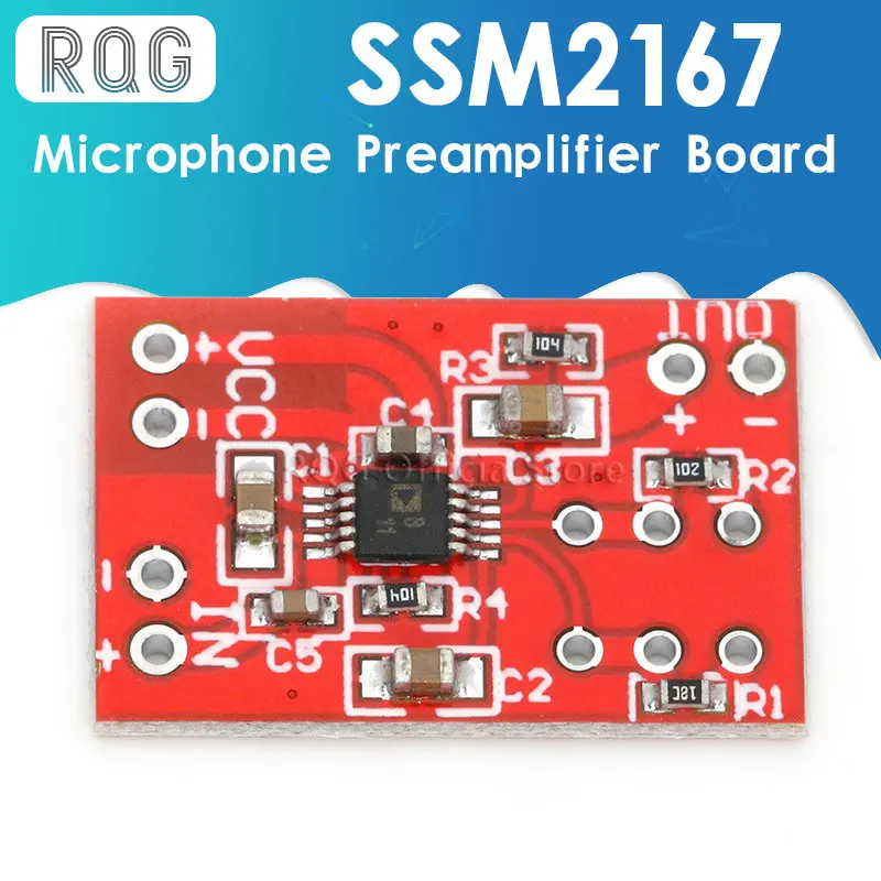 SSM2167 Microphone Preamplifier Board DC 3V 5V Low Noise COMP